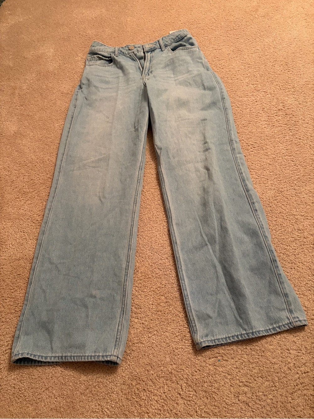 Hollister Light Blue Wide-Leg Jeans